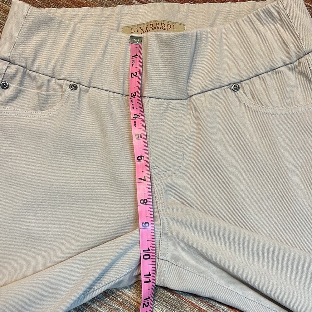 Liverpool Pull-On Cropped Pants Size 10/30 - Picture 9 of 10